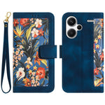 For Xiaomi Redmi Note 13 Pro+ 5G Case PU Leather Flower Pattern Wallet Style Flip Phone Cover