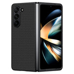 For Samsung Galaxy Z Fold6 5G Case Carbon Fiber Texture PU + PC Phone Cover