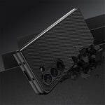 For Samsung Galaxy Z Fold6 5G Case Carbon Fiber Texture PU + PC Phone Cover