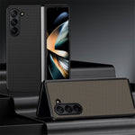 For Samsung Galaxy Z Fold6 5G Case Carbon Fiber Texture PU + PC Phone Cover