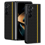 For Samsung Galaxy Z Fold6 5G Case Carbon Fiber Texture PU + PC Phone Cover