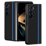 For Samsung Galaxy Z Fold6 5G Case Carbon Fiber Texture PU + PC Phone Cover