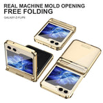 Til Samsung Galaxy Z Flip7 FE 5G / Z Flip6 5G / Z Flip5 5G Cover Elektropletteret Hard PC Sammenklappeligt Telefoncover
