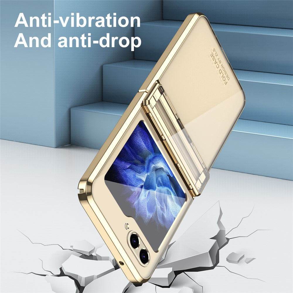 Til Samsung Galaxy Z Flip7 FE 5G / Z Flip6 5G / Z Flip5 5G Cover Elektropletteret Hard PC Sammenklappeligt Telefoncover