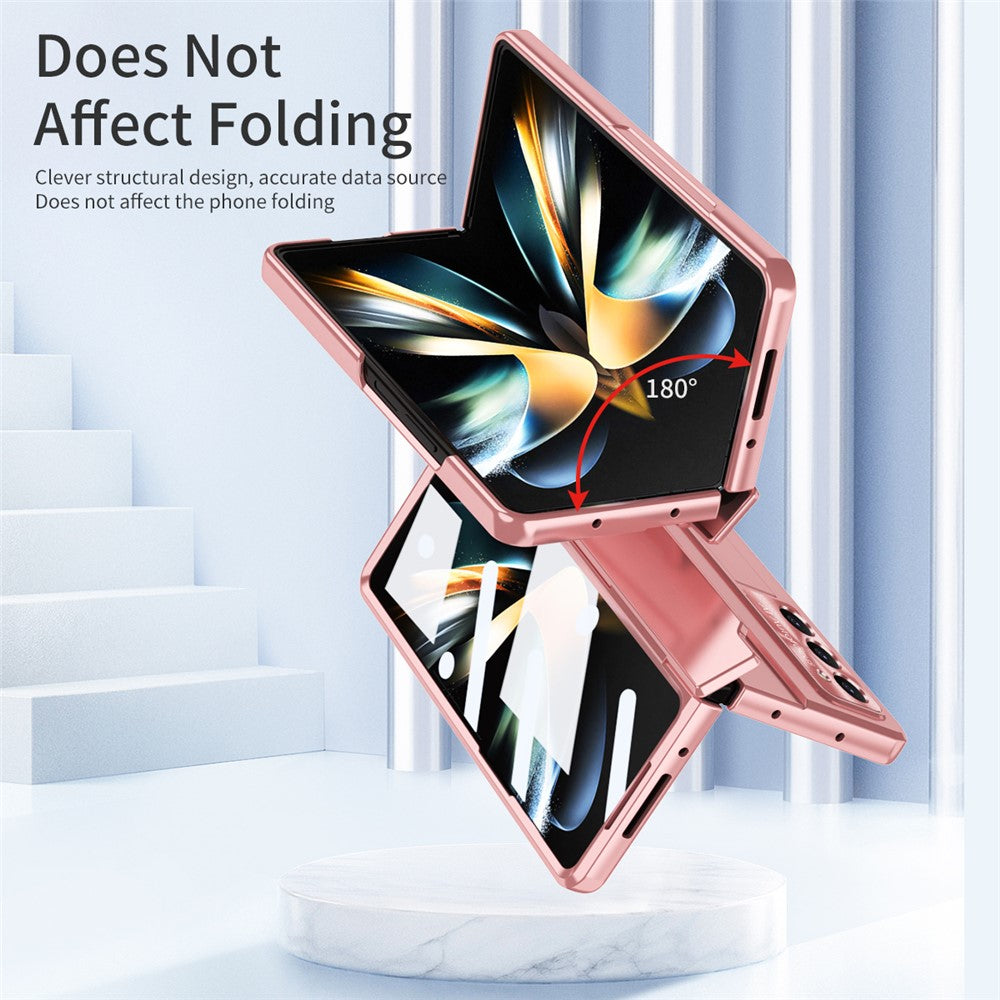 For Samsung Galaxy Z Fold6 5G Case Hinge Protection PC Phone Cover with Kickstand