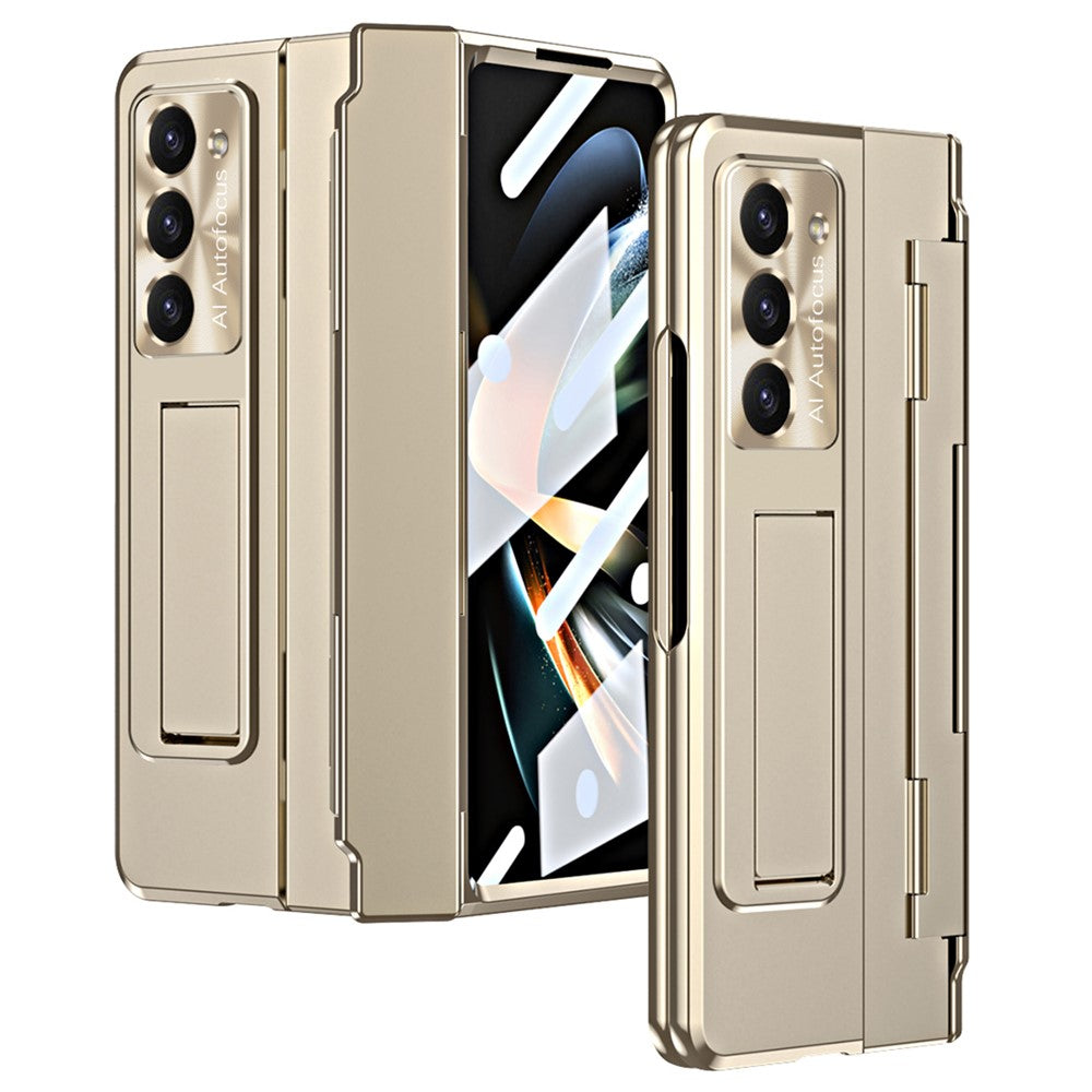 For Samsung Galaxy Z Fold6 5G Case Hinge Protection PC Phone Cover with Kickstand