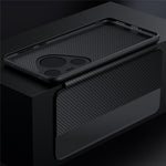 SULADA For Huawei Pura 70 Pro / Pura 70 Pro+ Case View Window Carbon Fiber Texture Leather Cover