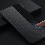 SULADA For Huawei Pura 70 Pro / Pura 70 Pro+ Case View Window Carbon Fiber Texture Leather Cover