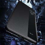 SULADA For Huawei Pura 70 Pro / Pura 70 Pro+ Case View Window Carbon Fiber Texture Leather Cover