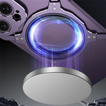 For iPhone 13 Pro Bumper Case Compatible with MagSafe Rotation Kickstand Metal Frameless Phone Cover