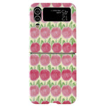 Til Samsung Galaxy Z Flip4 5G Ferskenmønster Telefoncover PC Telefoncover Sammenklappeligt Telefoncover