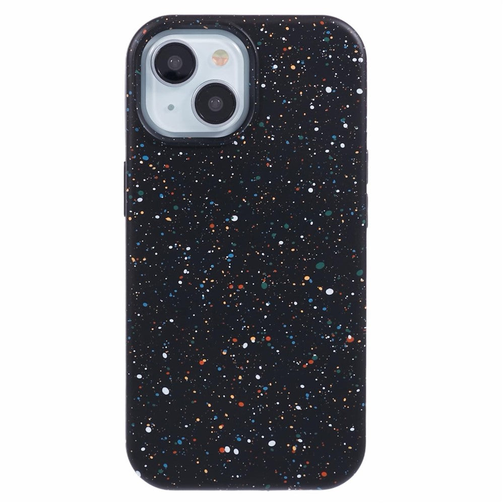 Magnetiskt skal för iPhone 14 Plus, matt, stötsäkert PC, färgglada prickar, mobilskal