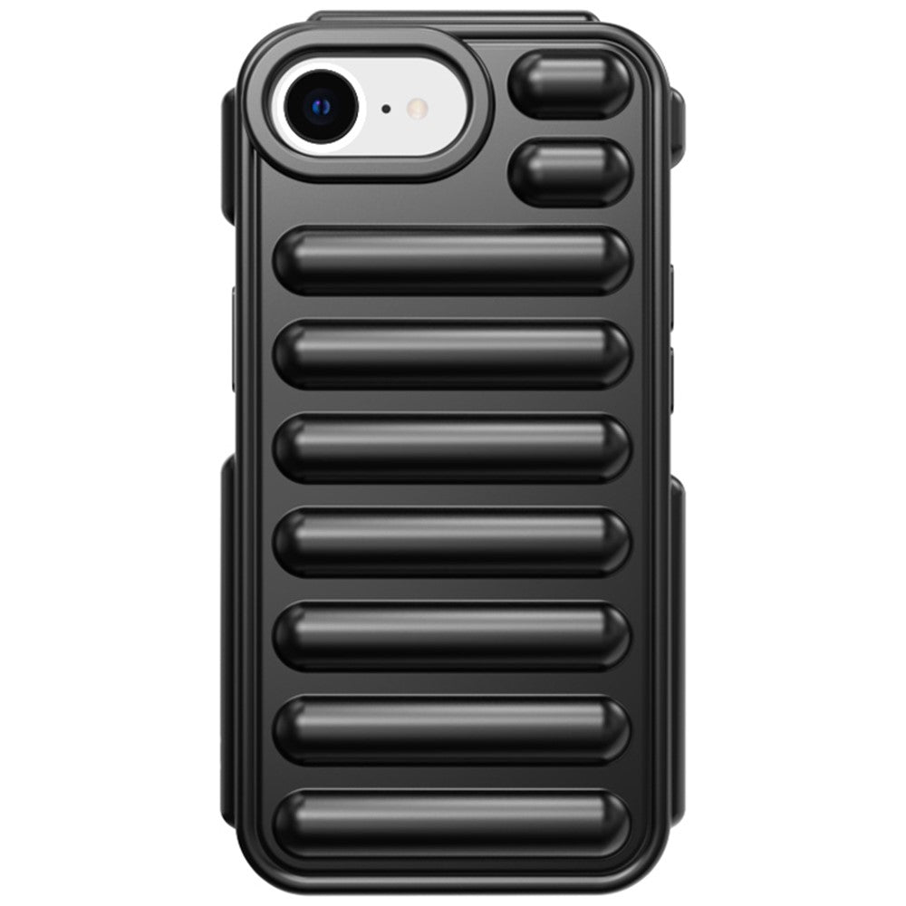 Capsule Series til iPhone 17e / 16e Cover Blødt TPU Ribbet Anti-Dråbe Telefoncover