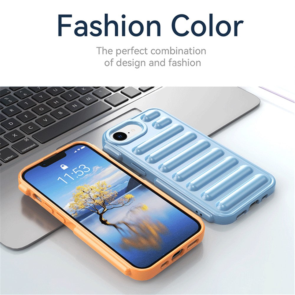 Capsule Series til iPhone 17e / 16e Cover Blødt TPU Ribbet Anti-Dråbe Telefoncover