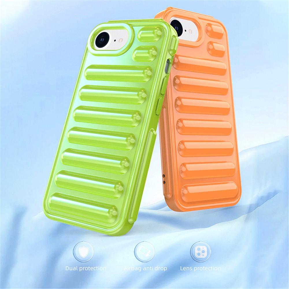 Capsule Series til iPhone 17e / 16e Cover Blødt TPU Ribbet Anti-Dråbe Telefoncover