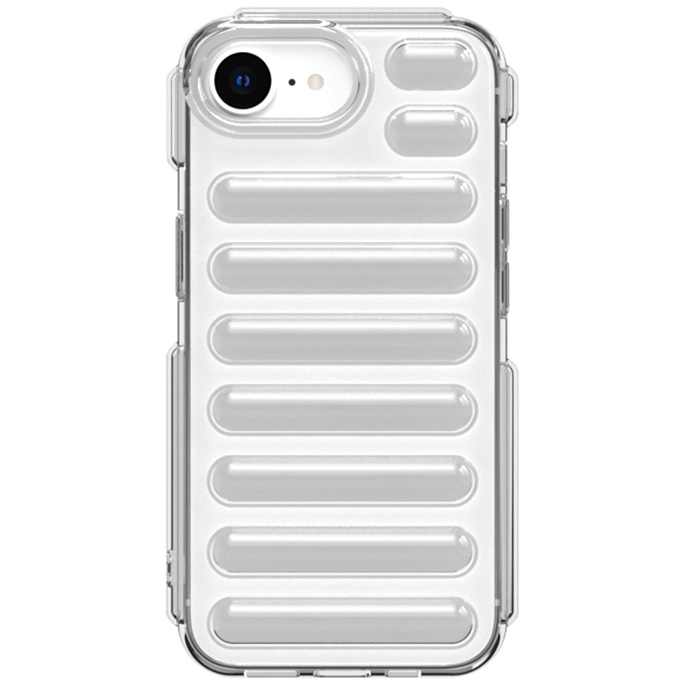 Capsule Series til iPhone 17e / 16e Cover Blødt TPU Ribbet Anti-Dråbe Telefoncover
