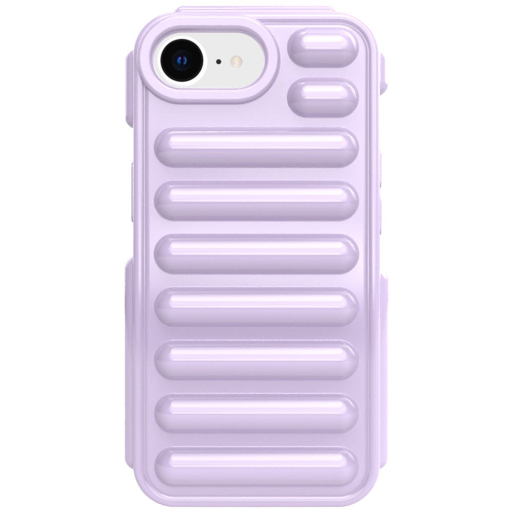 Capsule Series til iPhone 17e / 16e Cover Blødt TPU Ribbet Anti-Dråbe Telefoncover