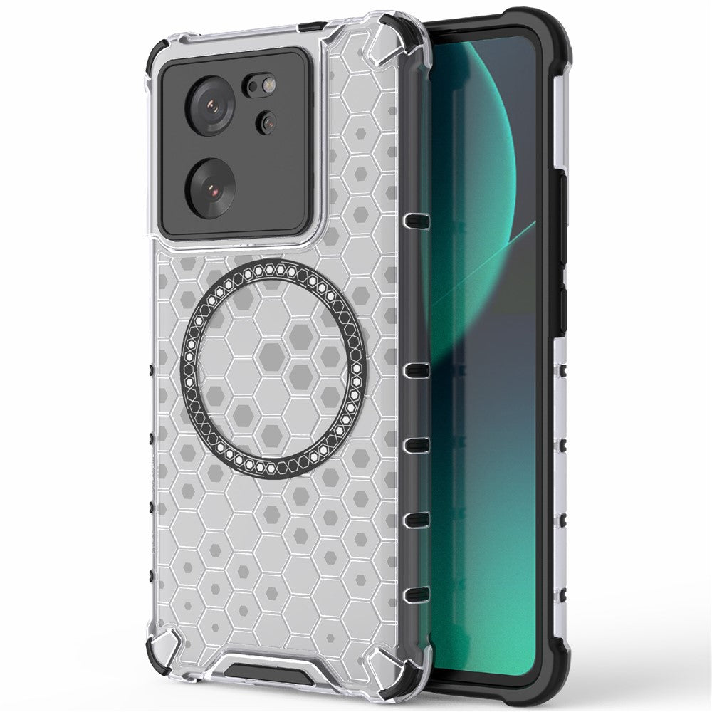 For Xiaomi Redmi K60 Ultra / 13T / 13T Pro Case Honeycomb TPU+PC Phone Cases Magnetic Case
