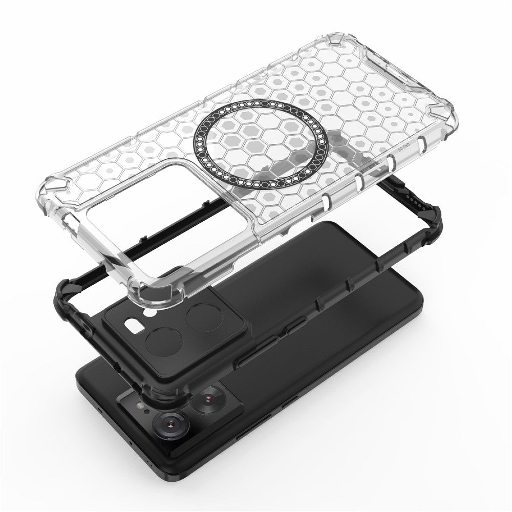 For Xiaomi Redmi K60 Ultra / 13T / 13T Pro Case Honeycomb TPU+PC Phone Cases Magnetic Case