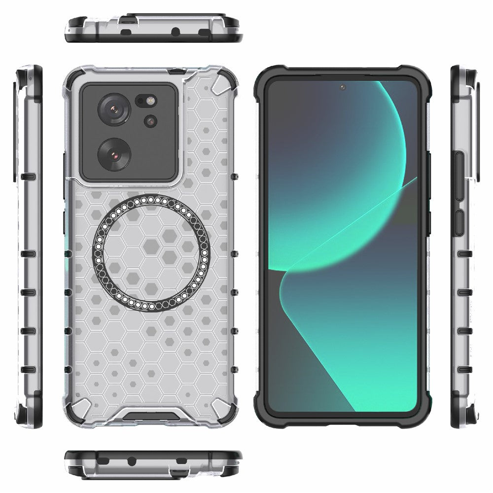 For Xiaomi Redmi K60 Ultra / 13T / 13T Pro Case Honeycomb TPU+PC Phone Cases Magnetic Case