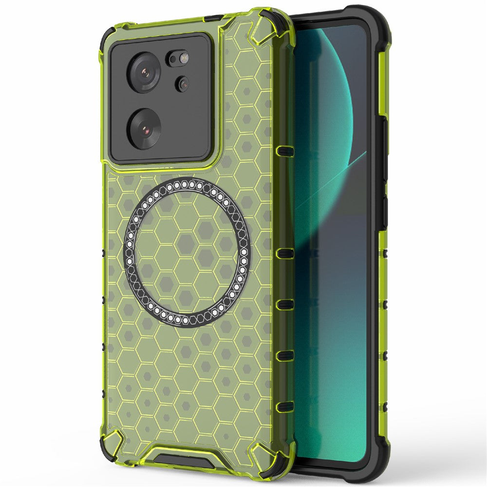 For Xiaomi Redmi K60 Ultra / 13T / 13T Pro Case Honeycomb TPU+PC Phone Cases Magnetic Case