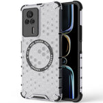 For Xiaomi Redmi K60E 5G Magnetic Case Reinforced Corners TPU+PC Honeycomb Phone Cover