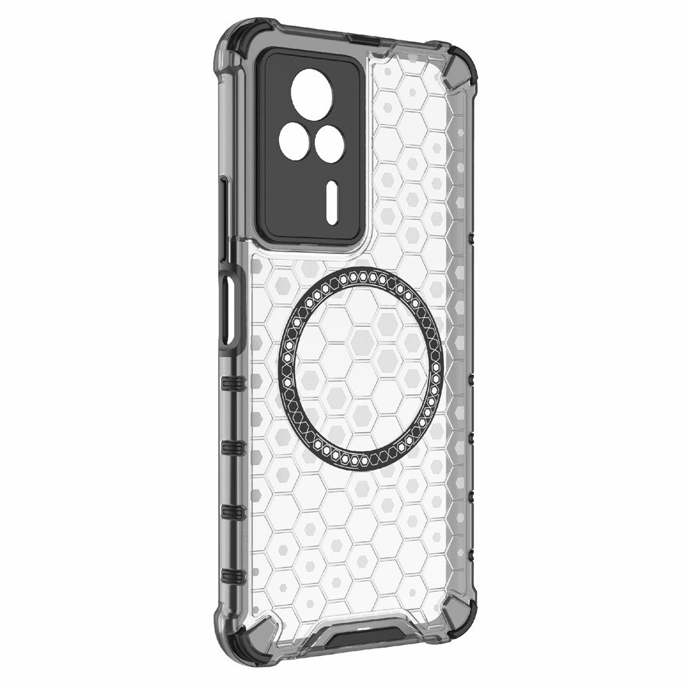 For Xiaomi Redmi K60E 5G Magnetic Case Reinforced Corners TPU+PC Honeycomb Phone Cover