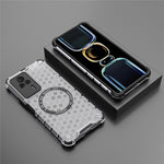 For Xiaomi Redmi K60E 5G Magnetic Case Reinforced Corners TPU+PC Honeycomb Phone Cover