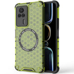 For Xiaomi Redmi K60E 5G Magnetic Case Reinforced Corners TPU+PC Honeycomb Phone Cover