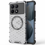 For Xiaomi Redmi K70E 5G / Poco X6 Pro 5G Magnetic Phone Case Honeycomb TPU+PC Back Cover