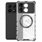 For Xiaomi Redmi K70E 5G / Poco X6 Pro 5G Magnetic Phone Case Honeycomb TPU+PC Back Cover