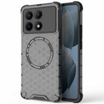 For Xiaomi Redmi K70E 5G / Poco X6 Pro 5G Magnetic Phone Case Honeycomb TPU+PC Back Cover