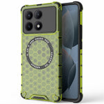 For Xiaomi Redmi K70E 5G / Poco X6 Pro 5G Magnetic Phone Case Honeycomb TPU+PC Back Cover