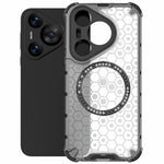 For Huawei Pura 70 Magnetic Case TPU+PC Honeycomb Corner Protection Phone Cover