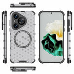 For Huawei Pura 70 Magnetic Case TPU+PC Honeycomb Corner Protection Phone Cover