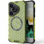 For Huawei Pura 70 Magnetic Case TPU+PC Honeycomb Corner Protection Phone Cover