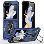 Armor Series For Samsung Galaxy Z Flip7 FE 5G / Z Flip6 5G Case Ring Kickstand PC+TPU Phone Cover