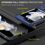Armor Series For Samsung Galaxy Z Flip7 FE 5G / Z Flip6 5G Case Ring Kickstand PC+TPU Phone Cover