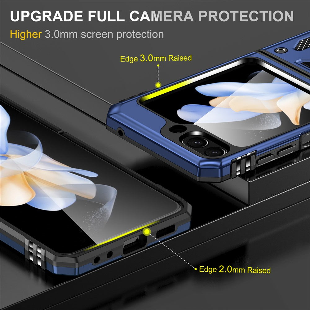 Armor Series For Samsung Galaxy Z Flip7 FE 5G / Z Flip6 5G Case Ring Kickstand PC+TPU Phone Cover