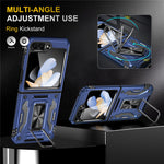 Armor Series For Samsung Galaxy Z Flip7 FE 5G / Z Flip6 5G Case Ring Kickstand PC+TPU Phone Cover