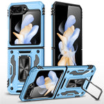 Armor Series For Samsung Galaxy Z Flip7 FE 5G / Z Flip6 5G Case Ring Kickstand PC+TPU Phone Cover