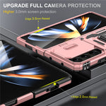 Armor Series For Samsung Galaxy Z Fold6 5G Kickstand Case Slide Lens Cover PC+TPU Phone Shell