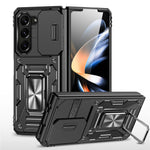 Armor Series For Samsung Galaxy Z Fold6 5G Kickstand Case Slide Lens Cover PC+TPU Phone Shell