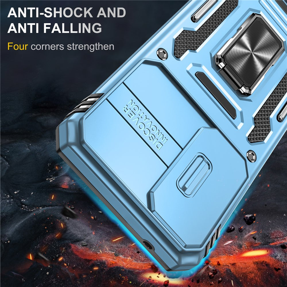 Armor Series til Samsung Galaxy A25 5G (Global) (161,0 X 76,5 X 8,3 mm) PC+TPU-mobilcover med linse- og privatlivsbeskyttelse