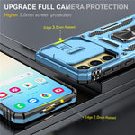 Armor Series til Samsung Galaxy A25 5G (Global) (161,0 X 76,5 X 8,3 mm) PC+TPU-mobilcover med linse- og privatlivsbeskyttelse