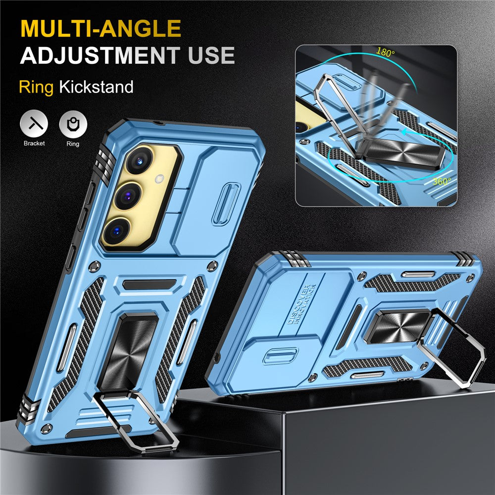 Armor Series til Samsung Galaxy A25 5G (Global) (161,0 X 76,5 X 8,3 mm) PC+TPU-mobilcover med linse- og privatlivsbeskyttelse