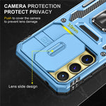 Armor Series til Samsung Galaxy A25 5G (Global) (161,0 X 76,5 X 8,3 mm) PC+TPU-mobilcover med linse- og privatlivsbeskyttelse