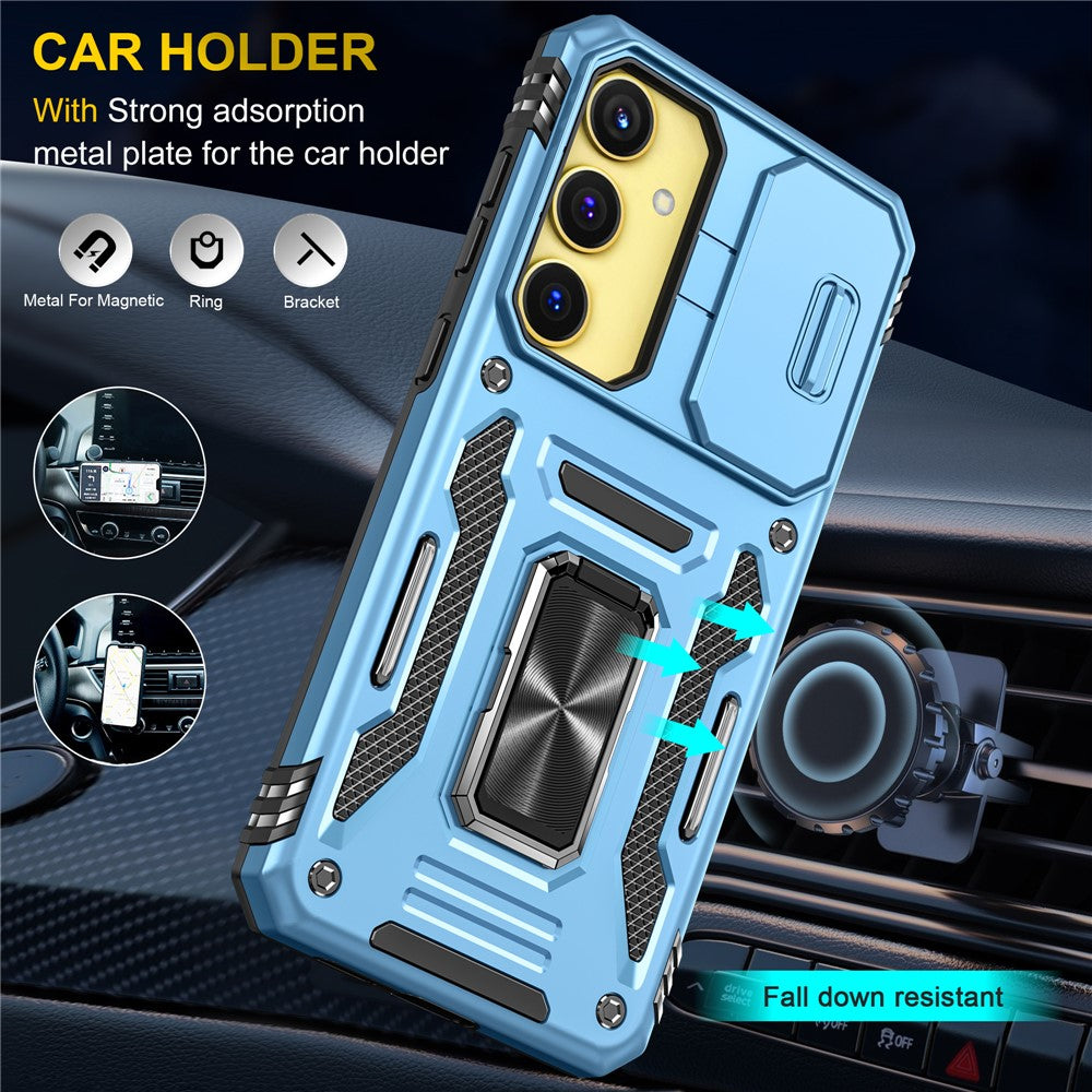 Armor Series til Samsung Galaxy A25 5G (Global) (161,0 X 76,5 X 8,3 mm) PC+TPU-mobilcover med linse- og privatlivsbeskyttelse