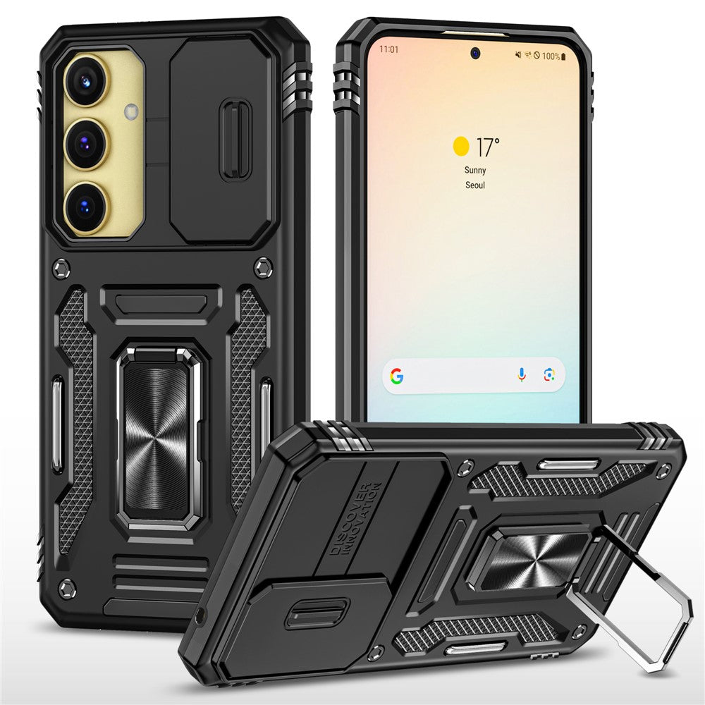 Armor Series til Samsung Galaxy A25 5G (Global) (161,0 X 76,5 X 8,3 mm) PC+TPU-mobilcover med linse- og privatlivsbeskyttelse