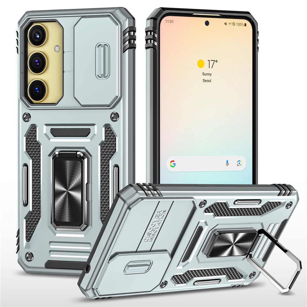 Armor Series til Samsung Galaxy A25 5G (Global) (161,0 X 76,5 X 8,3 mm) PC+TPU-mobilcover med linse- og privatlivsbeskyttelse